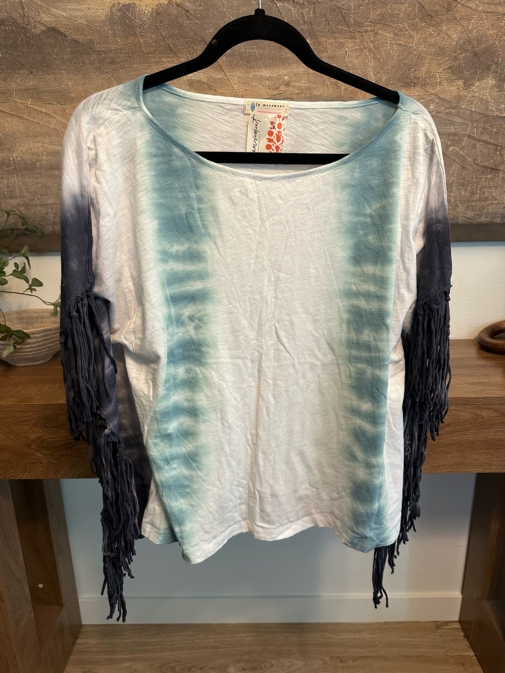 NWT FP Movement tie dye fringe top Size S retail $88